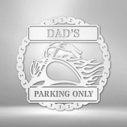 Home Décor Monogram Hog Parking Plaque - Steel Sign 11 Home Décor Monogram Hog Parking Plaque - Steel Sign
