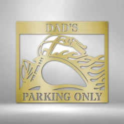 Home Décor Monogram Hog Parking - Steel Sign