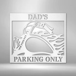 Home Décor Monogram Hog Parking - Steel Sign