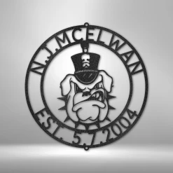 Home Décor Monogram The Citadel Bulldog - Steel Sign
