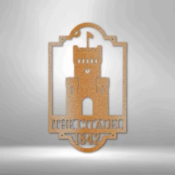 Home Décor Monogram The Citadel Castle - Steel Sign