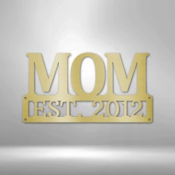 Home Décor Monogram Mother's Day Plaque - Steel SIgn