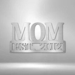 Home Décor Monogram Mother's Day Plaque - Steel SIgn