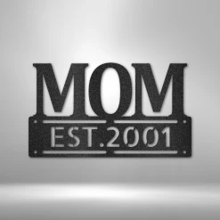 Home Décor Monogram Mother's Day Plaque - Steel SIgn