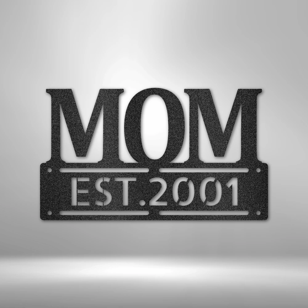 Home Décor Monogram Mother's Day Plaque - Steel SIgn 4 Home Décor Monogram Mother's Day Plaque - Steel SIgn