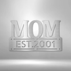 Home Décor Monogram Mother's Day Plaque - Steel SIgn 10 Home Décor Monogram Mother's Day Plaque - Steel SIgn