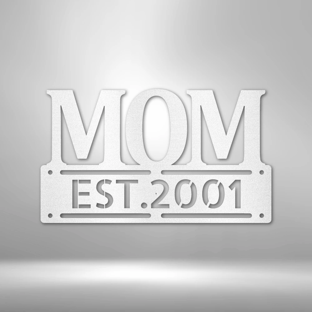 Home Décor Monogram Mother's Day Plaque - Steel SIgn 7 Home Décor Monogram Mother's Day Plaque - Steel SIgn