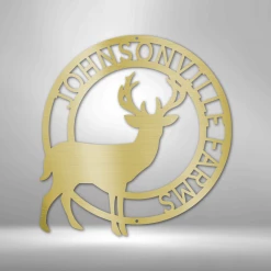 Home Décor Monogram Stag Monogram - Steel Sign
