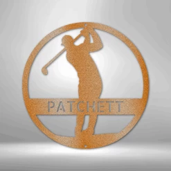 Home Décor Monogram Golfer Monogram - Steel Sign
