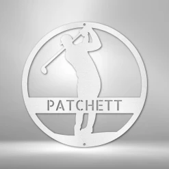 Home Décor Monogram Golfer Monogram - Steel Sign