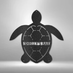 Home Décor Monogram Turtle Monogram - Steel Sign