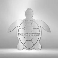 Home Décor Monogram Turtle Monogram - Steel Sign