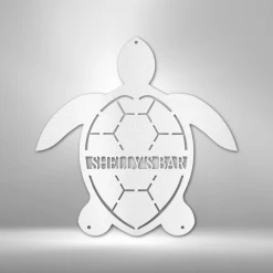 Home Décor Monogram Turtle Monogram - Steel Sign