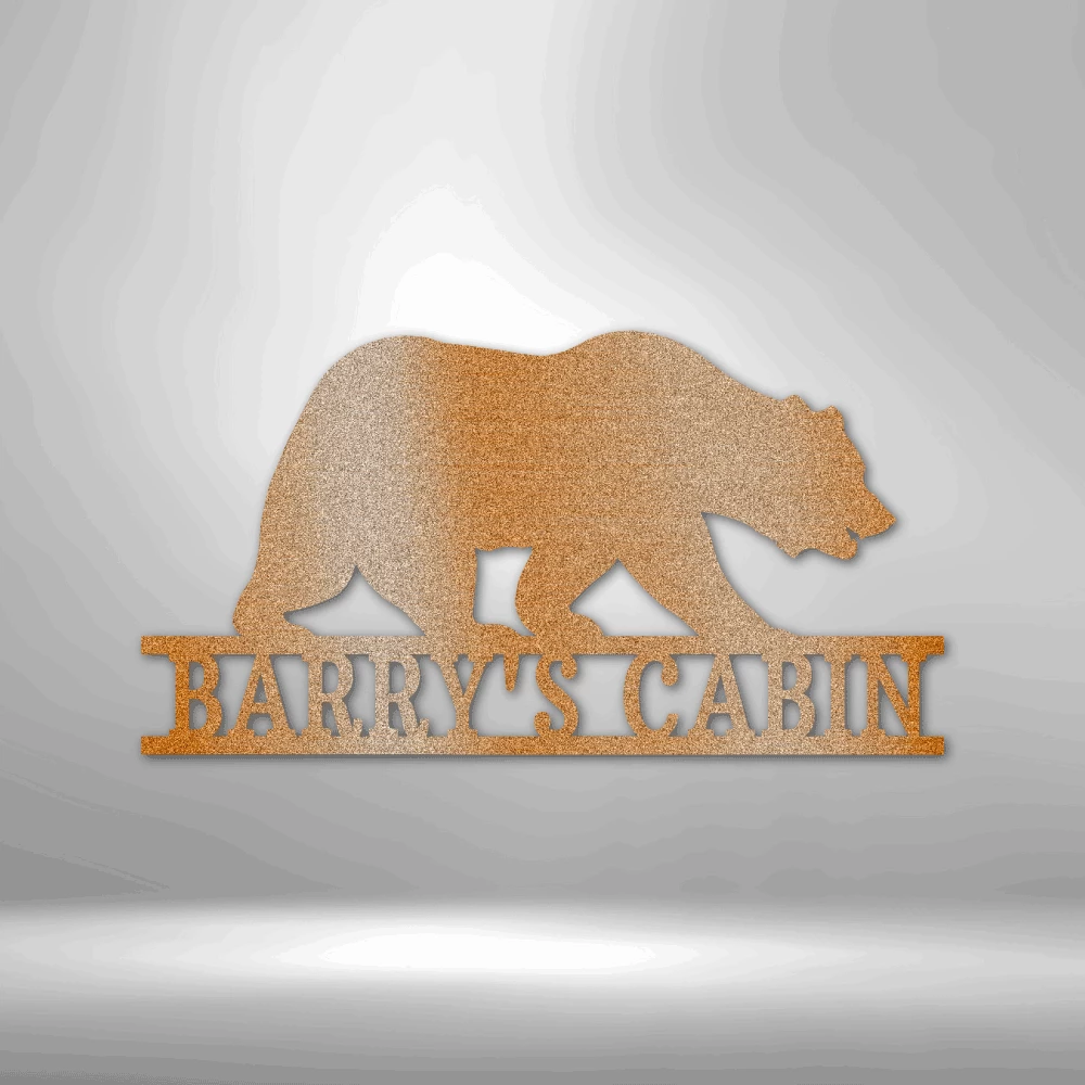 Home Décor Monogram Bear Monogram - Steel Sign 3 Home Décor Monogram Bear Monogram - Steel Sign