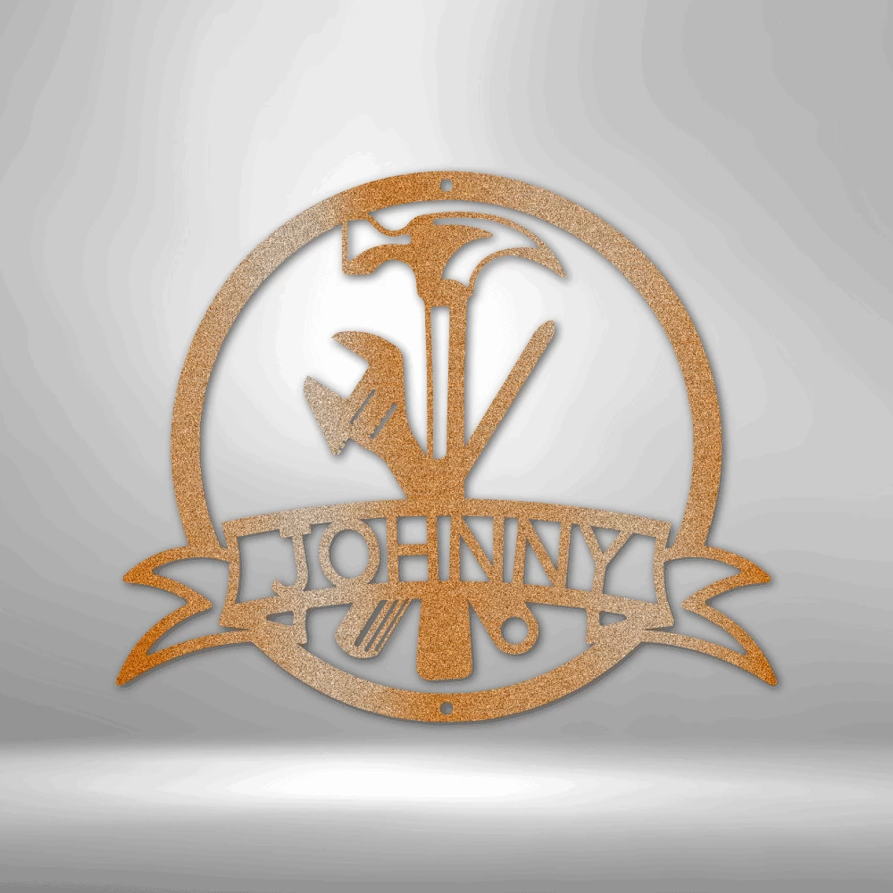 Home Décor Monogram Tool Man Monogram - Steel Sign 3 Home Décor Monogram Tool Man Monogram - Steel Sign