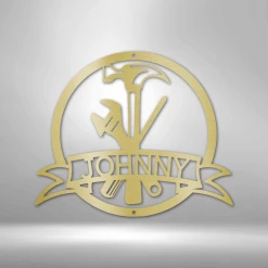 Home Décor Monogram Tool Man Monogram - Steel Sign 8 Home Décor Monogram Tool Man Monogram - Steel Sign