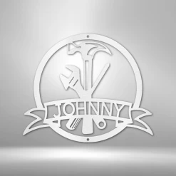 Home Décor Monogram Tool Man Monogram - Steel Sign 10 Home Décor Monogram Tool Man Monogram - Steel Sign