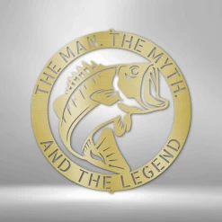 Home Décor Monogram Bass Monogram - Steel Sign