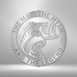 Home Décor Monogram Bass Monogram - Steel Sign