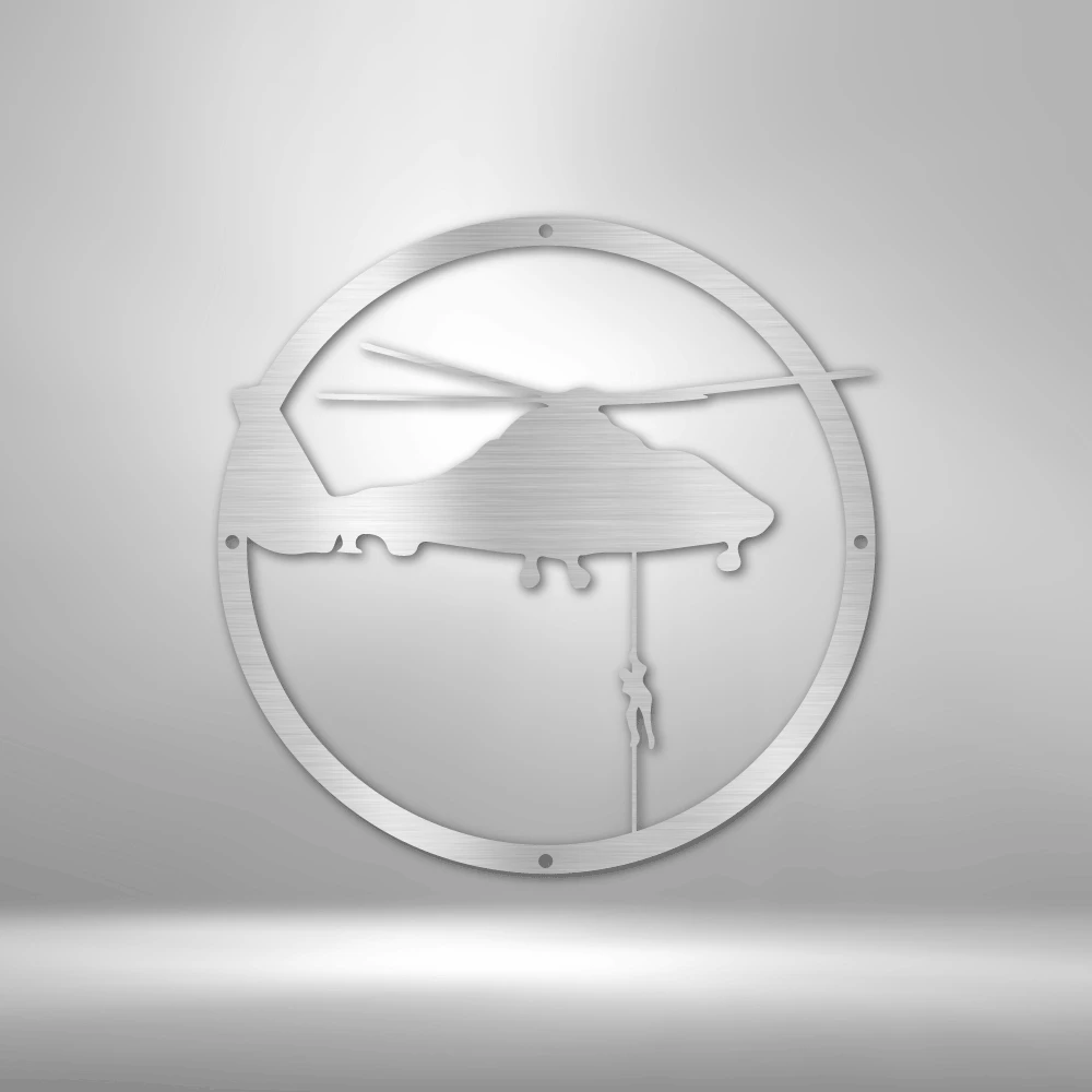 Home Décor Monogram Helicopter Drop - Steel Sign 6 Home Décor Monogram Helicopter Drop - Steel Sign