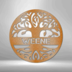 Home Décor Monogram Personalized Tree Of Life - Steel Sign 11 Home Décor Monogram Personalized Tree Of Life - Steel Sign