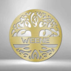 Home Décor Monogram Personalized Tree Of Life - Steel Sign