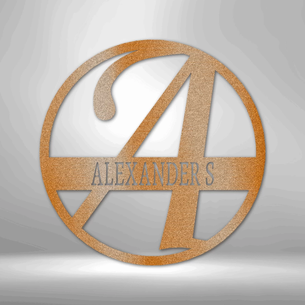 Home Décor Monogram Exemplary Family Name - Steel Sign 3 Home Décor Monogram Exemplary Family Name - Steel Sign