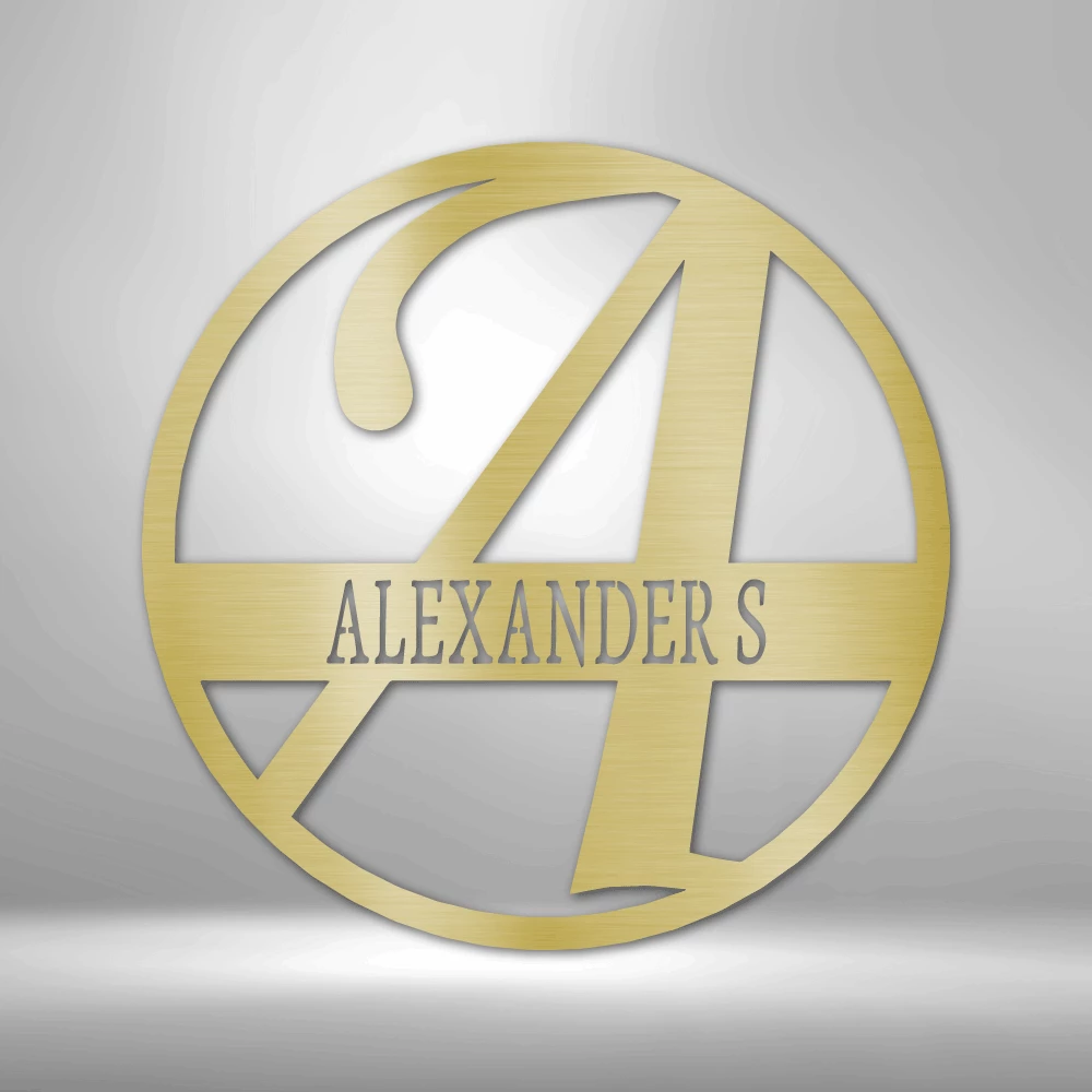 Home Décor Monogram Exemplary Family Name - Steel Sign 5 Home Décor Monogram Exemplary Family Name - Steel Sign