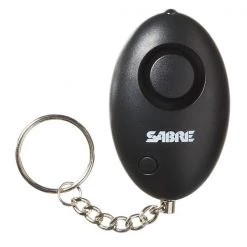 Home Protection Sabre Red Personal Alarm - Keychain With LED Light