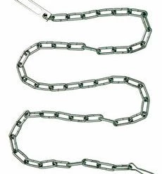 Peerless Handcuff Company Peerless Handcuffs 78" Nickel Security Chain High Security Restraints & Chains