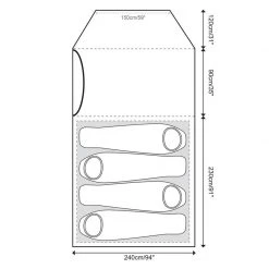 Tents & Shelters Snugpak Journey Quad Four Person Tent