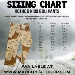 Rothco Kids Camouflage BDU Pants