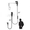 Code Red Headsets Code Red Sherlock-K Single Wire Lapel Surveillance Microphone For 2Way Kenwood Radios