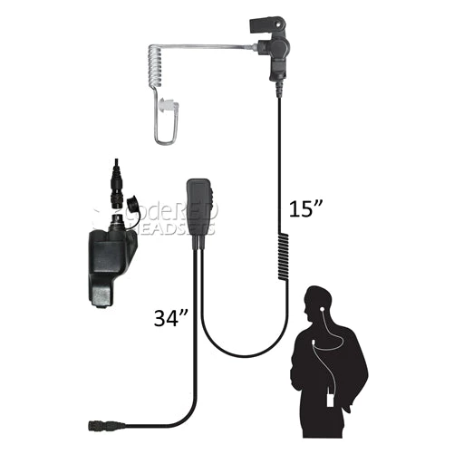 Code Red Headsets Code Red Sherlock QD-M3 Single-wire Lapel Microphone Quick Disconnect For Motorola XTS / EF Johnson Radios 3 Code Red Headsets Code Red Sherlock QD-M3 Single-wire Lapel Microphone Quick Disconnect For Motorola XTS / EF Johnson Radios