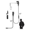 Code Red Headsets Bluetooth Radio Accessories Code Red Sherlock-M Single-Wire Lapel Surveillance Microphone For 2-Way Motorola Radios