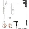 Code Red Headsets Silent Jr 2.5 Pack Listen Only Earpiece With 14" Coiled Cord For Kenwood Shoulder Microphones Radio Earpieces