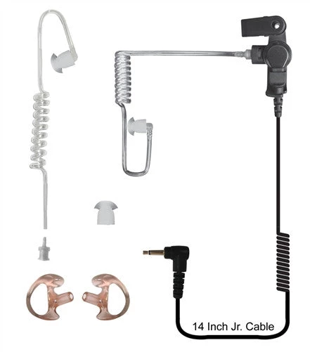 Code Red Headsets Silent Jr 2.5 Pack Listen Only Earpiece With 14" Coiled Cord For Kenwood Shoulder Microphones Radio Earpieces 3 Code Red Headsets Silent Jr 2.5 Pack Listen Only Earpiece With 14" Coiled Cord For Kenwood Shoulder Microphones Radio Earpieces