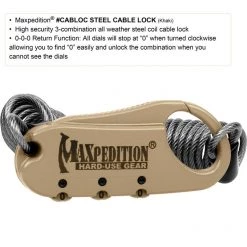 Travel Bags & Luggage Maxpedition Steel Cable Lock 19 Travel Bags & Luggage Maxpedition Steel Cable Lock