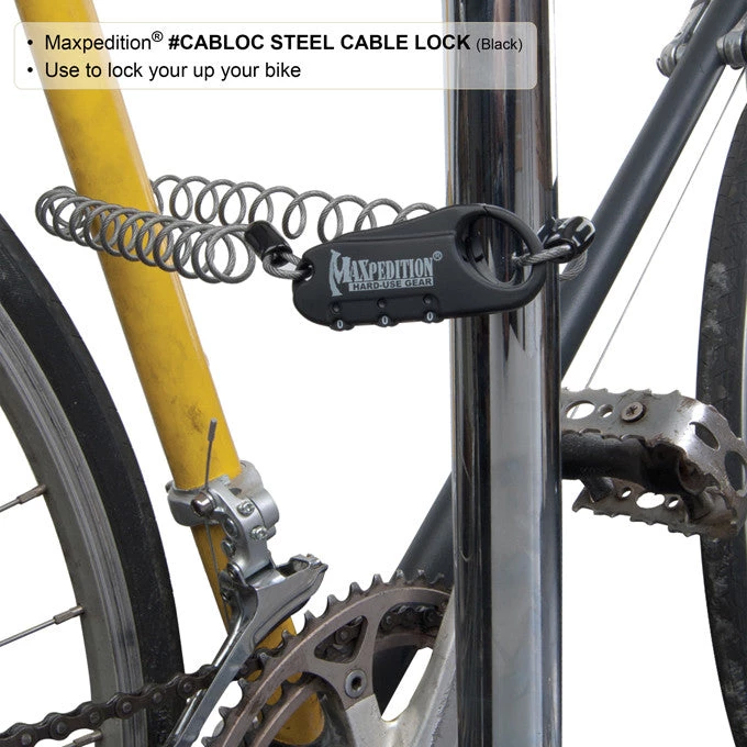 Travel Bags & Luggage Maxpedition Steel Cable Lock 13 Travel Bags & Luggage Maxpedition Steel Cable Lock