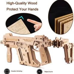 Novelties Caliber Gourmet Rubber Band Replica Machine Gun