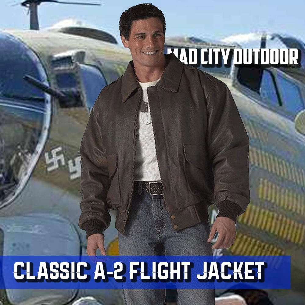 Rothco Classic A-2 Leather Flight Jacket Flight Jackets 4 Rothco Classic A-2 Leather Flight Jacket Flight Jackets