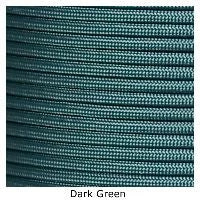 E. L. Wood Braiding Dark Green Paracord 550 Survival Cord