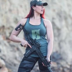 Graphic Printed T-Shirts Viktos Women's Gametime Racerback Tank