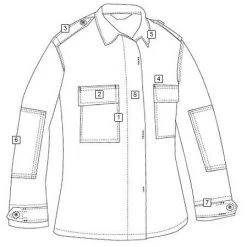 Tru-Spec Long Sleeve Tactical Shirt BDU Solid Color Shirts