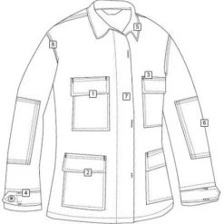 Tru-Spec BDU 100% Cotton Coat BDU Solid Color Shirts