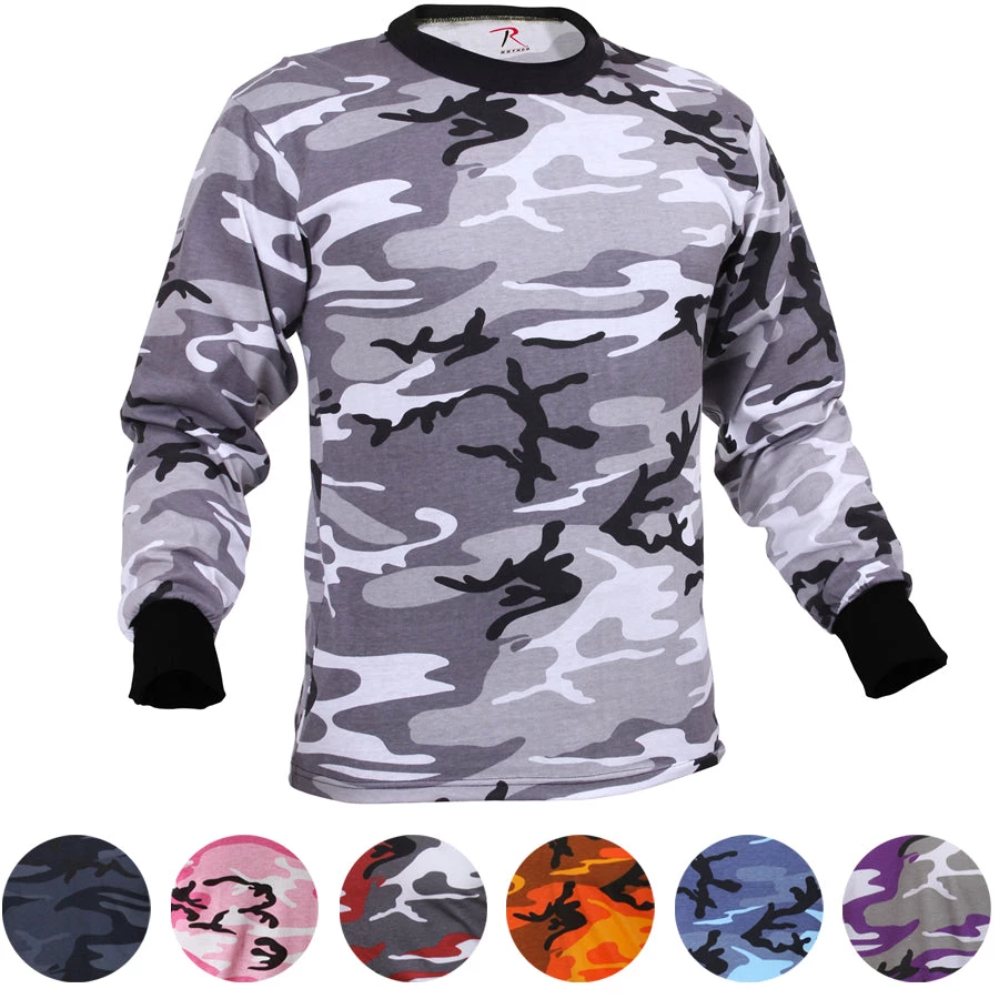 Rothco Long Sleeve Colored Camo T-Shirt 3 Rothco Long Sleeve Colored Camo T-Shirt