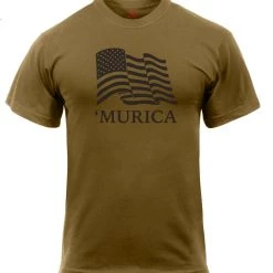 Graphic Printed T-Shirts Rothco 'Murica US Flag T-Shirt