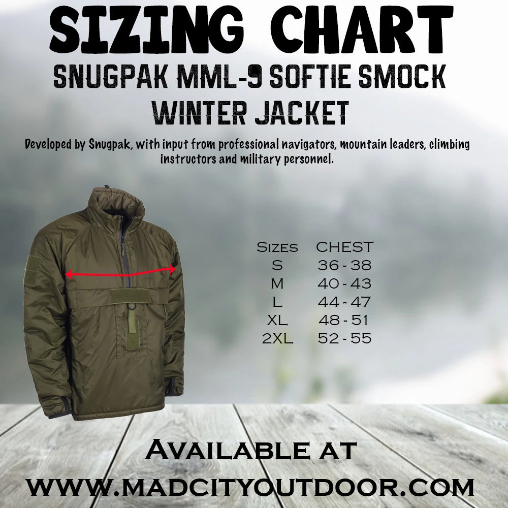 Snugpak MML-9 Softie Smock Winter Jacket 11 Snugpak MML-9 Softie Smock Winter Jacket