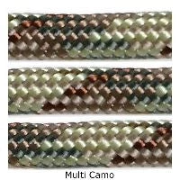 E. L. Wood Braiding 550 Survival Cord Multi Camo Paracord