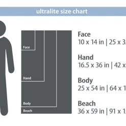 PackTowl Ultralite Towel Travel Towels